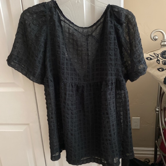Urban Outfitters Helena Crinkle Babydoll Top - Picture 4 of 5